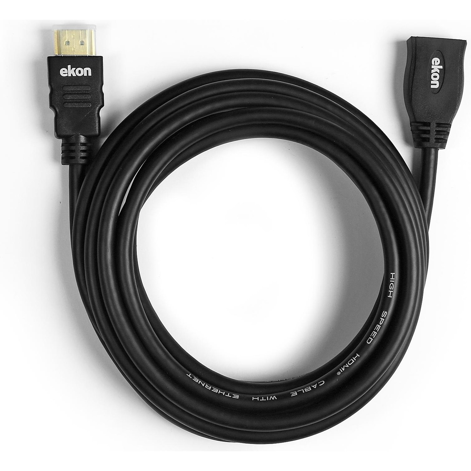 Immagine per Cavo HDMI v.1.4 alta velocità con canale Ethernet,connettori dorati maschio - femmina, lunghezza 3 m da DIMOStore