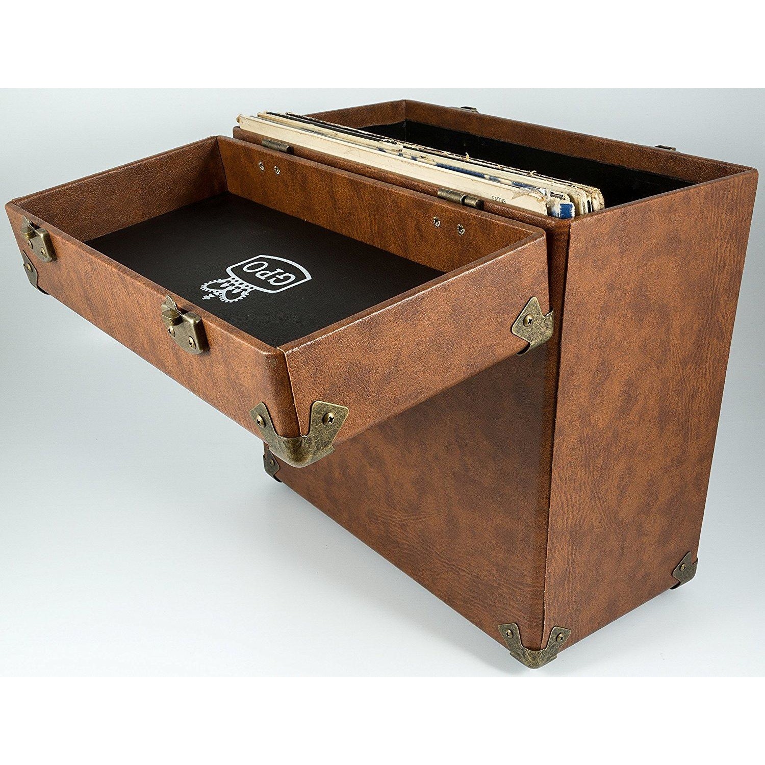 Immagine per Vinyl Case brown GPO valigia porta vinili da DIMOStore