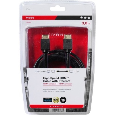 Cavo Vivanco HDMI high speed 5 mt 47161