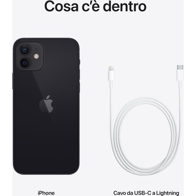 Smartphone Apple iPhone 12 128GB black nero