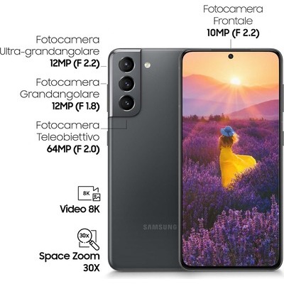 Smartphone Samsung Galaxy S21 128GB grey grigio