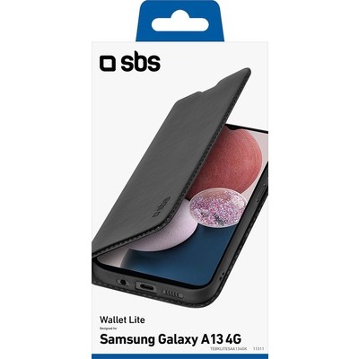 Wallet lite SBS per Samsung A13 black nero
